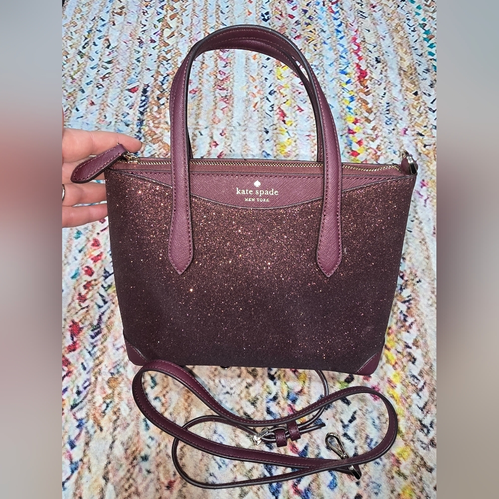 kate spade Glitter Burgundy Satchel